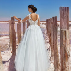 Robe De Mariée Manche 3 4 | Soirée Blanche