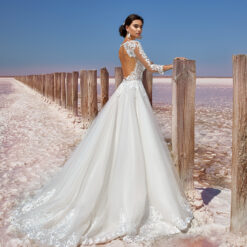 Robe De Mariée Chic A Manches Longues Blanche image 5 | Soirée Blanche Robe De Mariée Chic A Manches Longues Blanche | Soirée Blanche