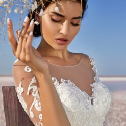 Robe De Mariée Manche 3/4 Blanche image 6 | Soirée Blanche Robe De Mariée Manche 3/4 Blanche | Soirée Blanche