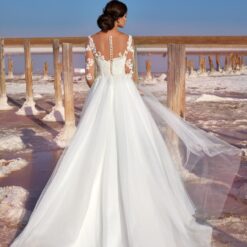 Robe De Mariée Manche 3/4 Blanche image 5 | Soirée Blanche Robe De Mariée Manche 3/4 Blanche | Soirée Blanche