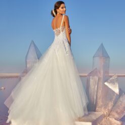 Robe De Mariée Princesse Simple Dos Nu Blanche | Soirée Blanche