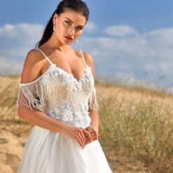 Robe De Mariée Bohème Princesse Blanche | Soirée Blanche