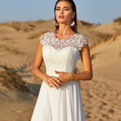 Robe De Mariée Dentelle A Bustier image 5 | Soirée Blanche Robe De Mariée Dentelle A Bustier | Soirée Blanche