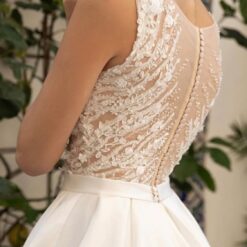 Robe De Mariée Princesse A Fleurs