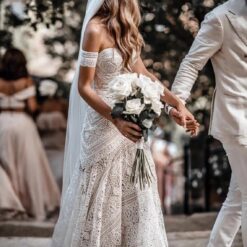 Robe De Mariée Sirène Style Boho image 6 | Soirée Blanche Robe de mariée Sirène Style Boho