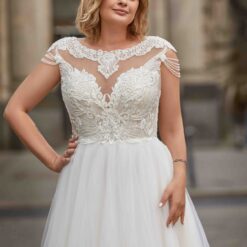 Robe De Mariée Grande Taille Dos Nu | Soirée Blanche