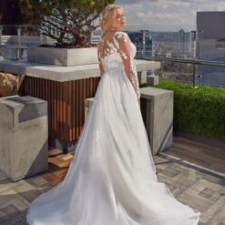 Robe De Mariée Grande Taille Florale image 5 | Soirée Blanche Robe De Mariée Grande Taille Florale