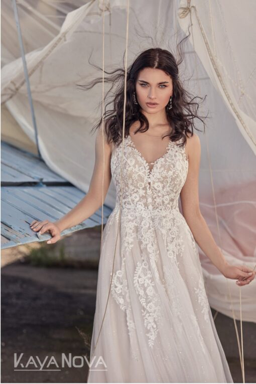 Robe De Mariée Princesse Fleurie Blanche | Soirée Blanche