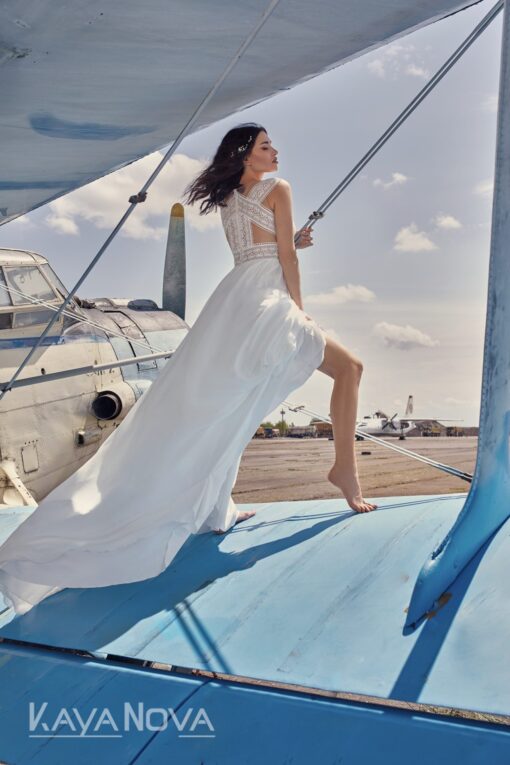 Robe De Mariée Bohème Fluide Blanche | Soirée Blanche