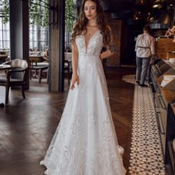 Robe De Mariée Avec Perles Blanche | Soirée Blanche
