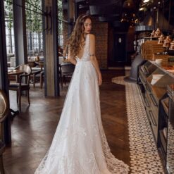 Robe De Mariée Avec Perles Blanche | Soirée Blanche