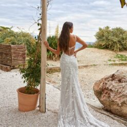 Robe De Mariée Sirène Dentelle Blanche | Soirée Blanche