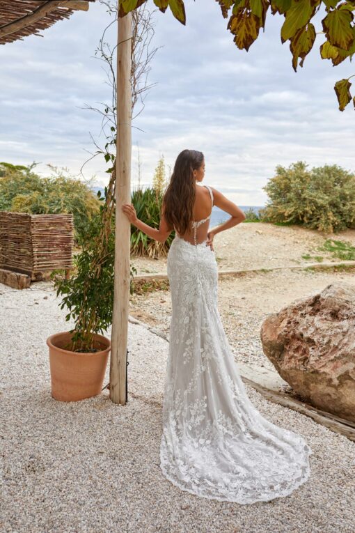 Robe De Mariée Sirène Dentelle Blanche | Soirée Blanche