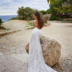 Robe De Mariée Sirène Dentelle Blanche | Soirée Blanche