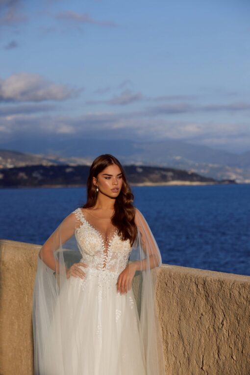 Robe De Mariée Princesse Blanche Avec Strass | Soirée Blanche