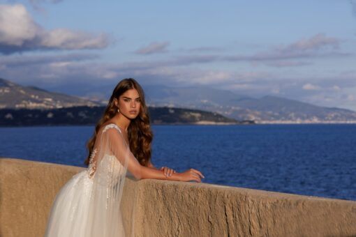 Robe De Mariée Princesse Blanche Avec Strass | Soirée Blanche