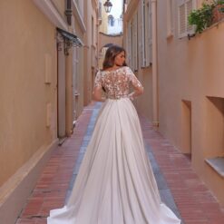 Robe De Mariée Princesse Simple A Manches Longues image 9 | Soirée Blanche Robe De Mariée Princesse Simple A Manches Longues | Soirée Blanche