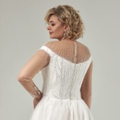 Robe De Mariée Grande Taille Perles image 7 | Soirée Blanche Robe De Mariée Grande Taille Perles | Soirée Blanche