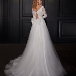 Robe De Mariée Princesse Manche Longue Dentelle | Soirée Blanche