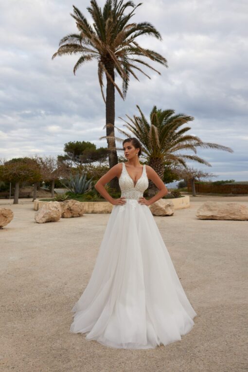 Robe De Mariée Princesse Avec Strass Blanche | Soirée Blanche