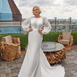 Robe De Mariée Sirène Femme Ronde | Soirée Blanche