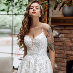 Robe De Mariée Dos Perlé Blanche | Soirée Blanche