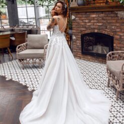 Robe De Mariée Dos Perlé Blanche | Soirée Blanche