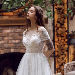 Robe De Mariée Tulle Pailleté image 9 | Soirée Blanche Robe De Mariée Tulle Pailleté | Soirée Blanche