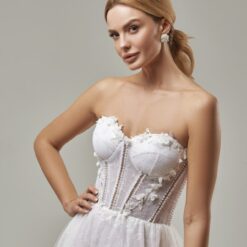 Robe De Mariée Princesse Bustier Blanche | Soirée Blanche