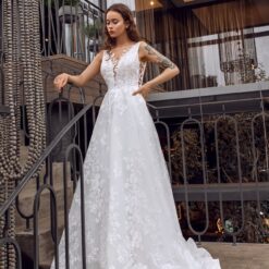 Robe De Mariée Blanche Fleurie image 8 | Soirée Blanche Robe De Mariée Blanche Fleurie | Soirée Blanche