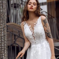 Robe De Mariée Blanche Fleurie image 7 | Soirée Blanche Robe De Mariée Blanche Fleurie | Soirée Blanche