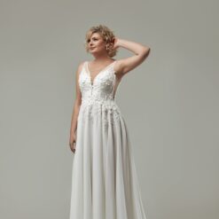 Robe De Mariée Grande Taille Fendue | Soirée Blanche