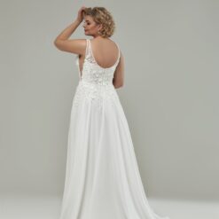 Robe De Mariée Grande Taille Fendue | Soirée Blanche