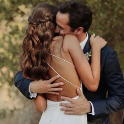 Robe De Mariée Col Licou Blanche image 5 | Soirée Blanche Robe de Mariée Col Licou Blanche