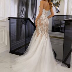 Robe De Mariée Sirène Blanche Illusion image 5 | Soirée Blanche Robe De Mariée Sirène Blanche Illusion | Soirée Blanche