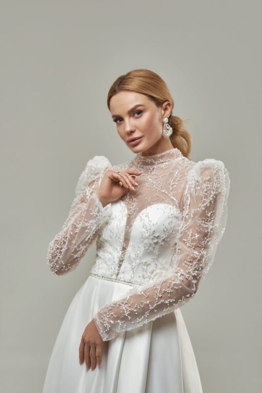 Robe De Mariée Illusion 2 Pièces | Soirée Blanche