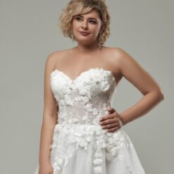 Robe De Mariée Femme Ronde Bustier image 6 | Soirée Blanche Robe De Mariée Femme Ronde Bustier | Soirée Blanche