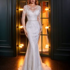 Robe De Mariée Sirène Blanche image 8 | Soirée Blanche Robe De Mariée Sirène Blanche | Soirée Blanche