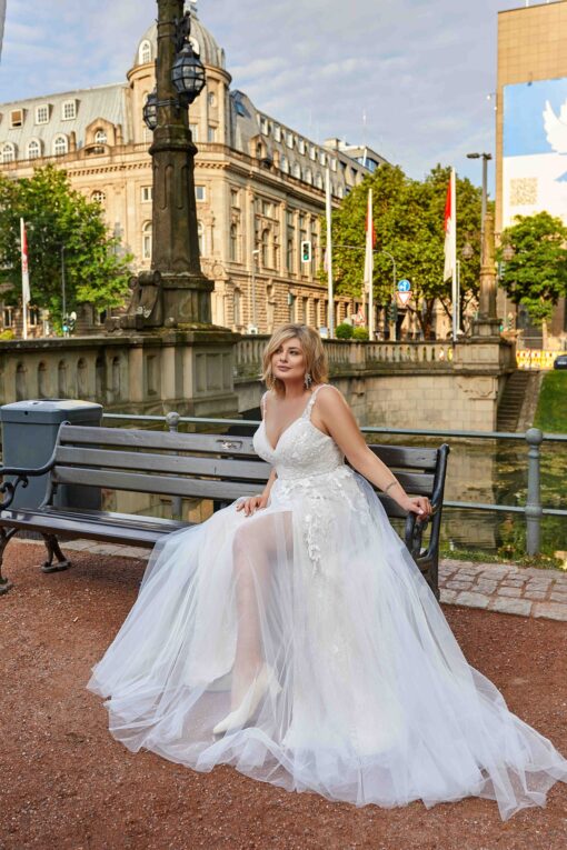Robe De Mariée Sexy Grande Taille | Soirée Blanche