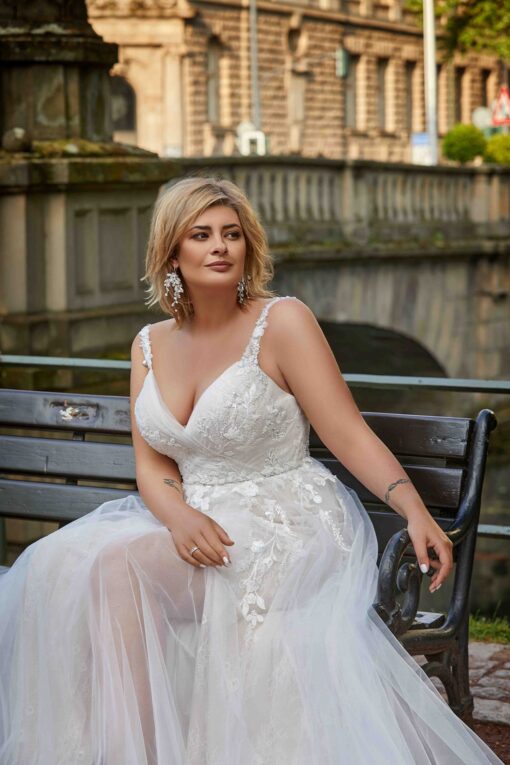 Robe De Mariée Sexy Grande Taille | Soirée Blanche