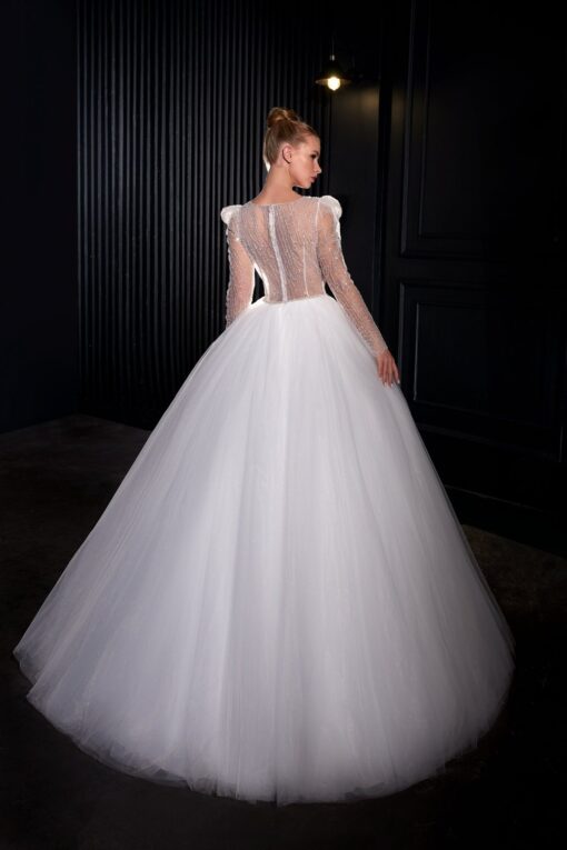 Robe De Mariée Trapèze Blanche | Soirée Blanche