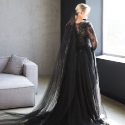 Robe De Mariée Noire Dentelle image 6 | Soirée Blanche Robe De Mariée Noire Dentelle | Soirée Blanche