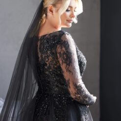 Robe De Mariée Noire Dentelle image 8 | Soirée Blanche Robe De Mariée Noire Dentelle | Soirée Blanche