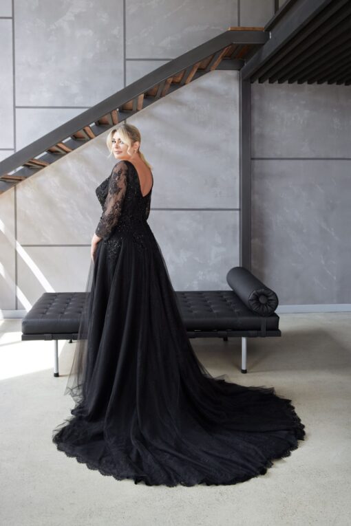 Robe De Mariée Noire Tulle | Soirée Blanche