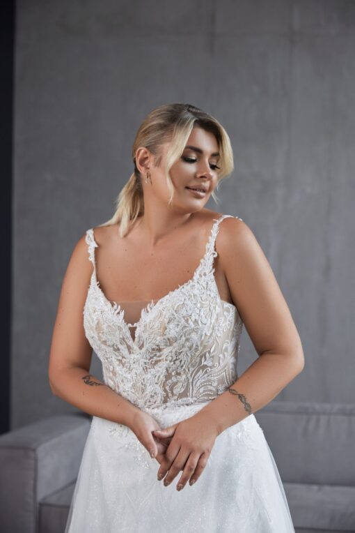 Robe De Mariée Grande Taille Paillette | Soirée Blanche