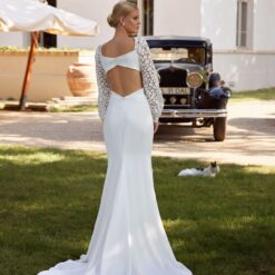 Robe De Mariée Simple Illusion Blanche | Soirée Blanche