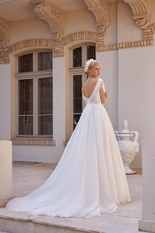 Robe De Mariée Princesse Col V | Soirée Blanche