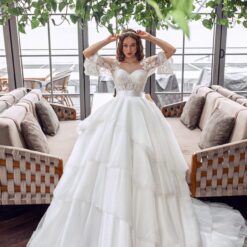 Robe De Mariée Princesse Originale Haut Transparent image 6 | Soirée Blanche Robe De Mariée Princesse Originale Haut Transparent | Soirée Blanche