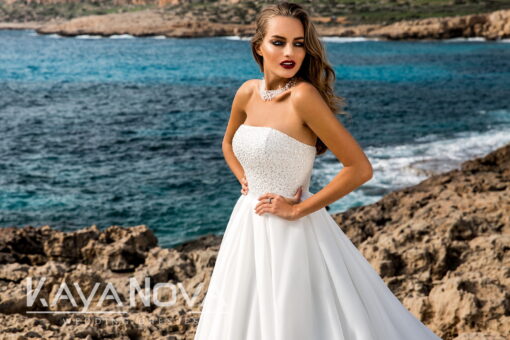 Robe De Mariée Princesse Avec Perles Blanche | Soirée Blanche