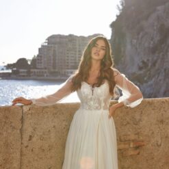 Robe De Mariée Dentelle Manches Longues Blanche image 12 | Soirée Blanche Robe De Mariée Dentelle Manches Longues Blanche | Soirée Blanche